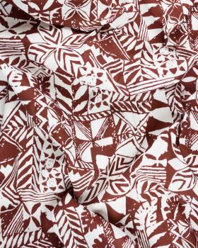 Polynesian fabric MAOHIS Brown - Tissushop